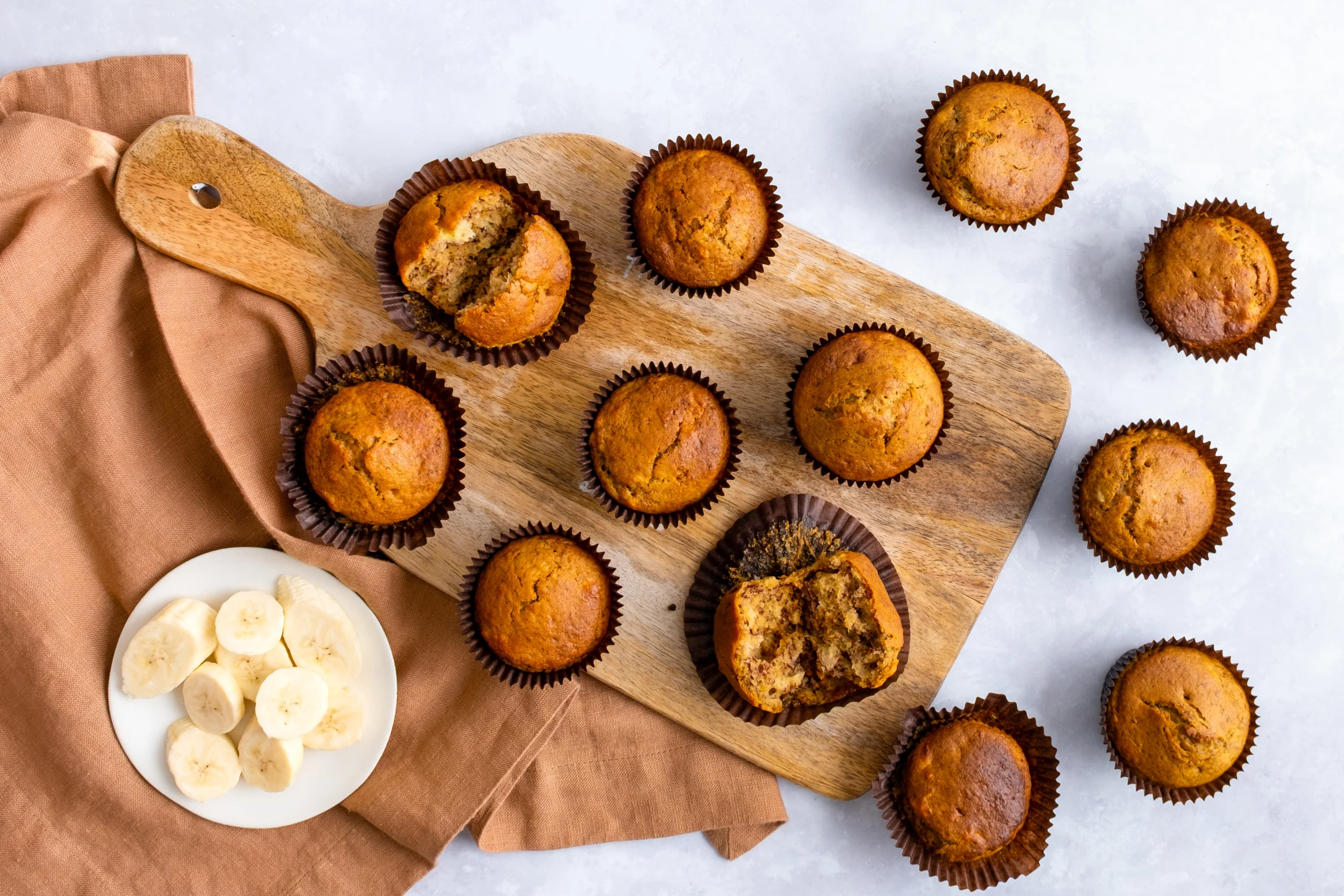 12 Banana Mini Muffins