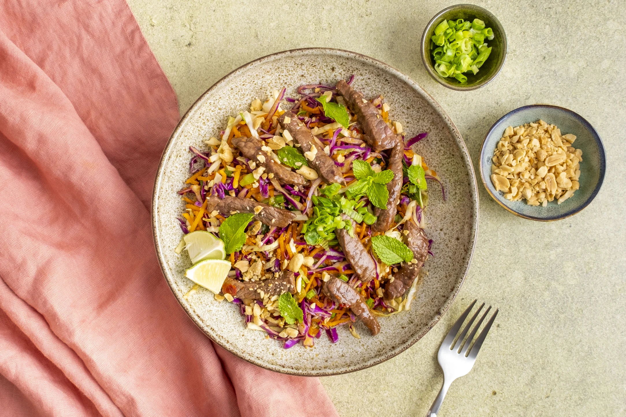 Express: Vietnamese Steak Strip Salad with Pre-prepped Ingredients