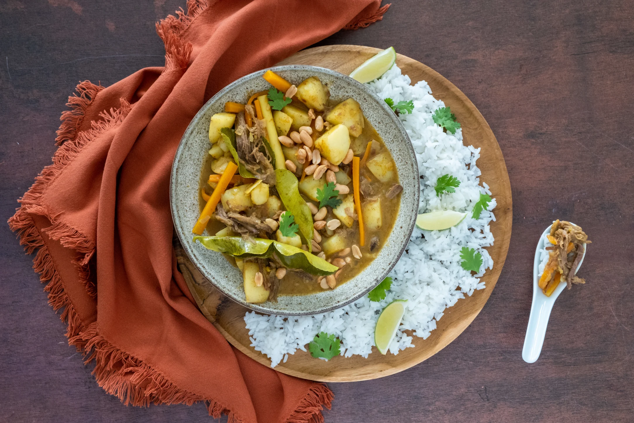 Beef Massaman Curry with Jasmine Rice