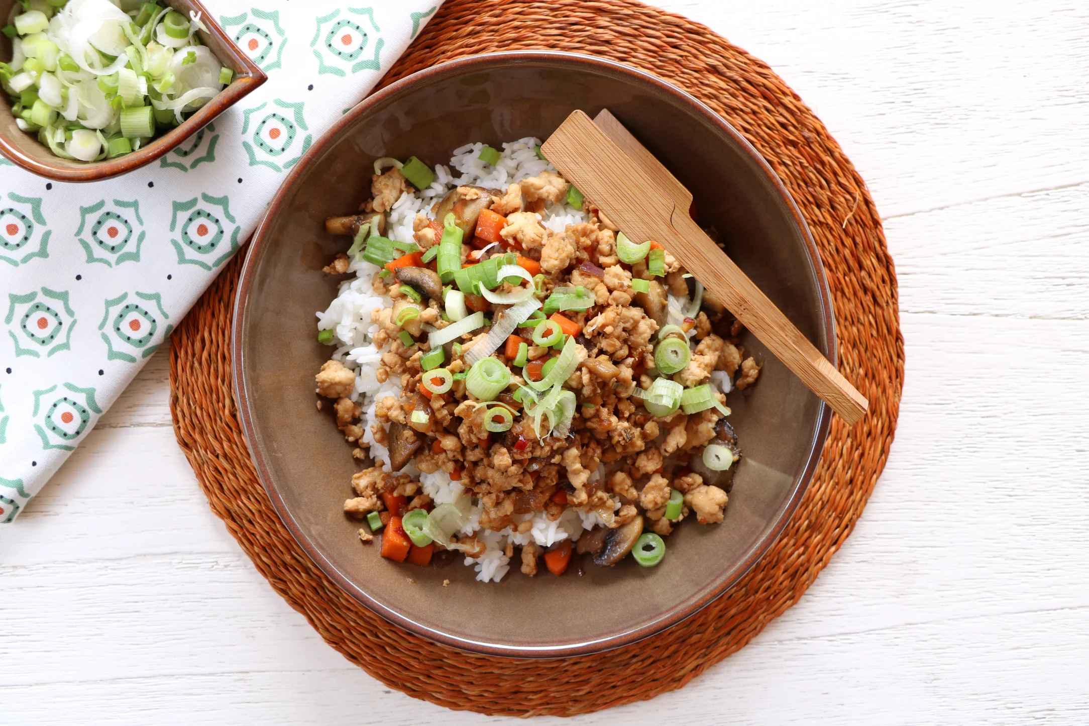 Chinese Chicken and Veggie Fry with Jasmine Rice