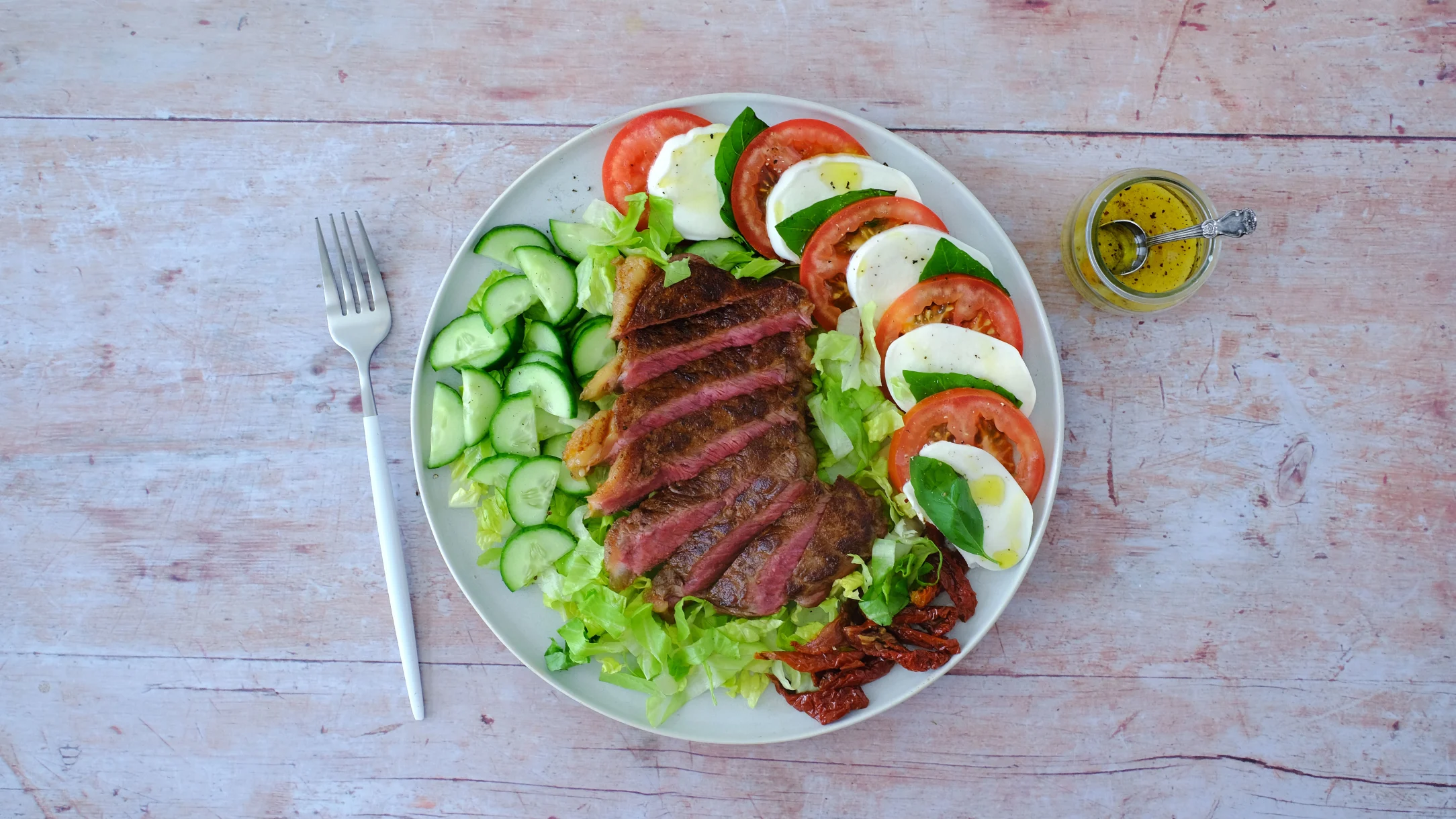Caprese Steak Salad