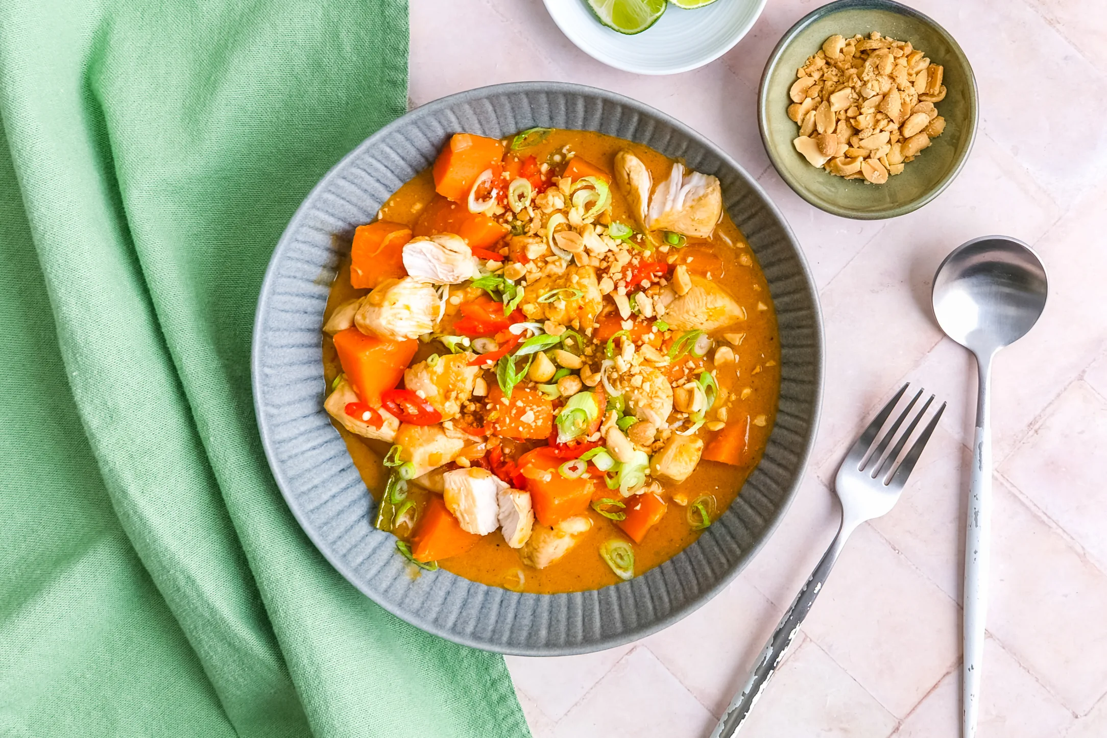 Fragrant Chicken Satay Curry with Sweet Potato