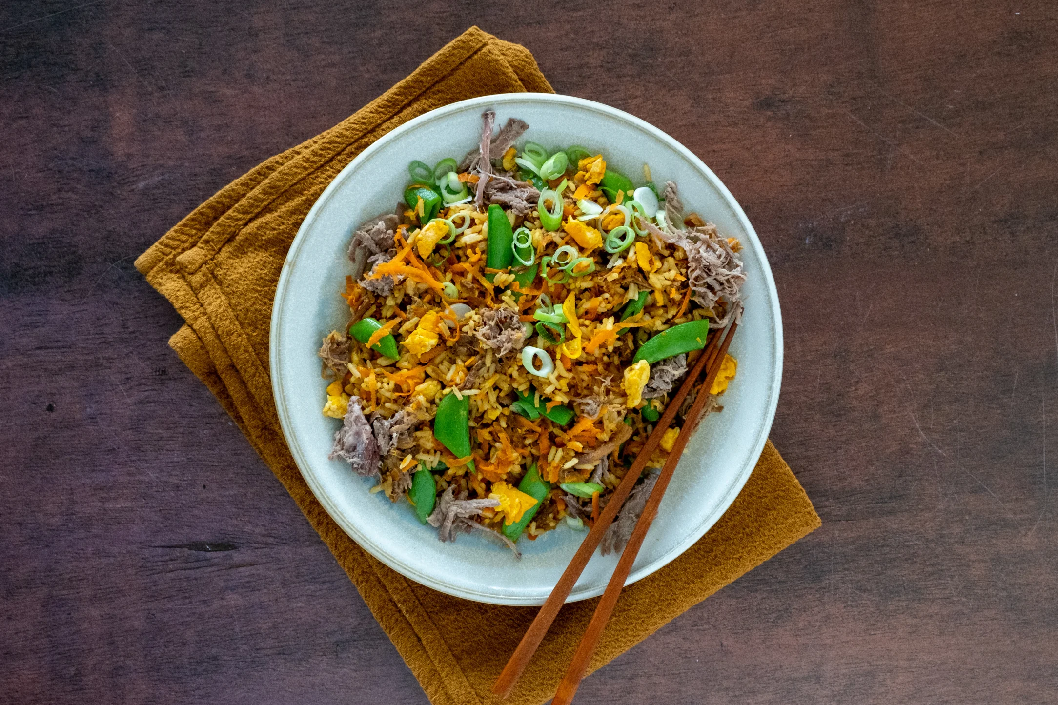 Pulled Beef Egg Fried Rice