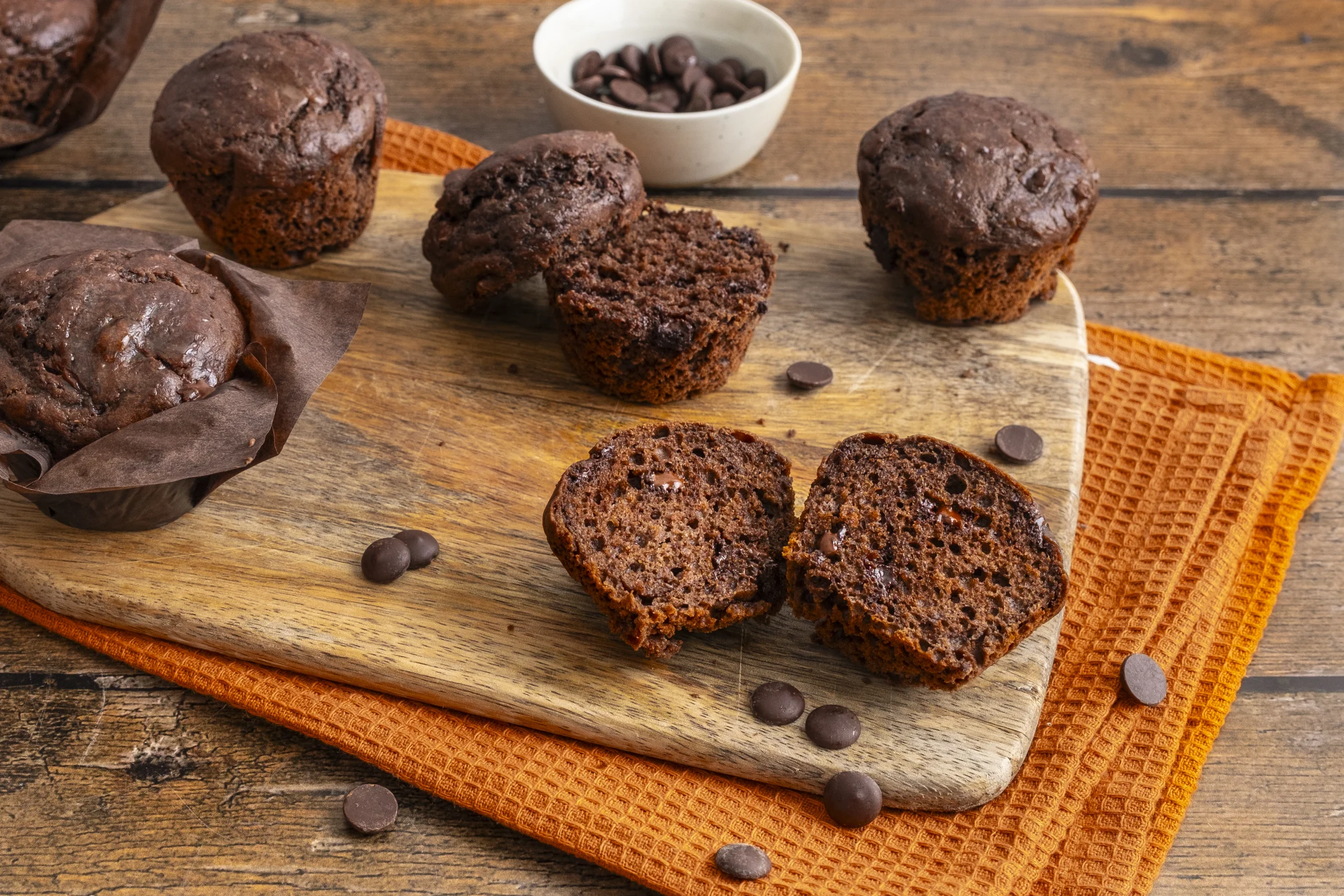 Belgian Double Chocolate Muffins