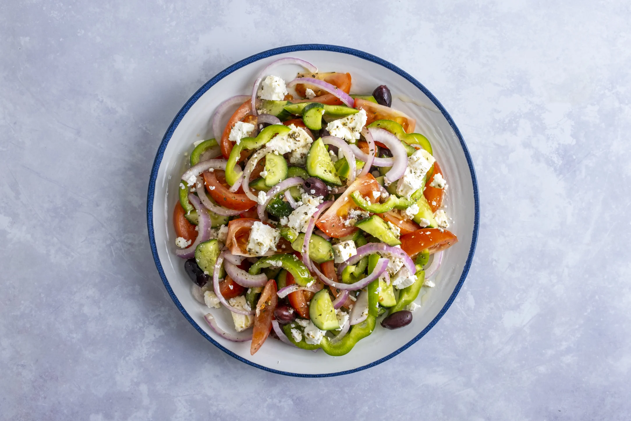 Greek Feta Salad with Vinaigrette