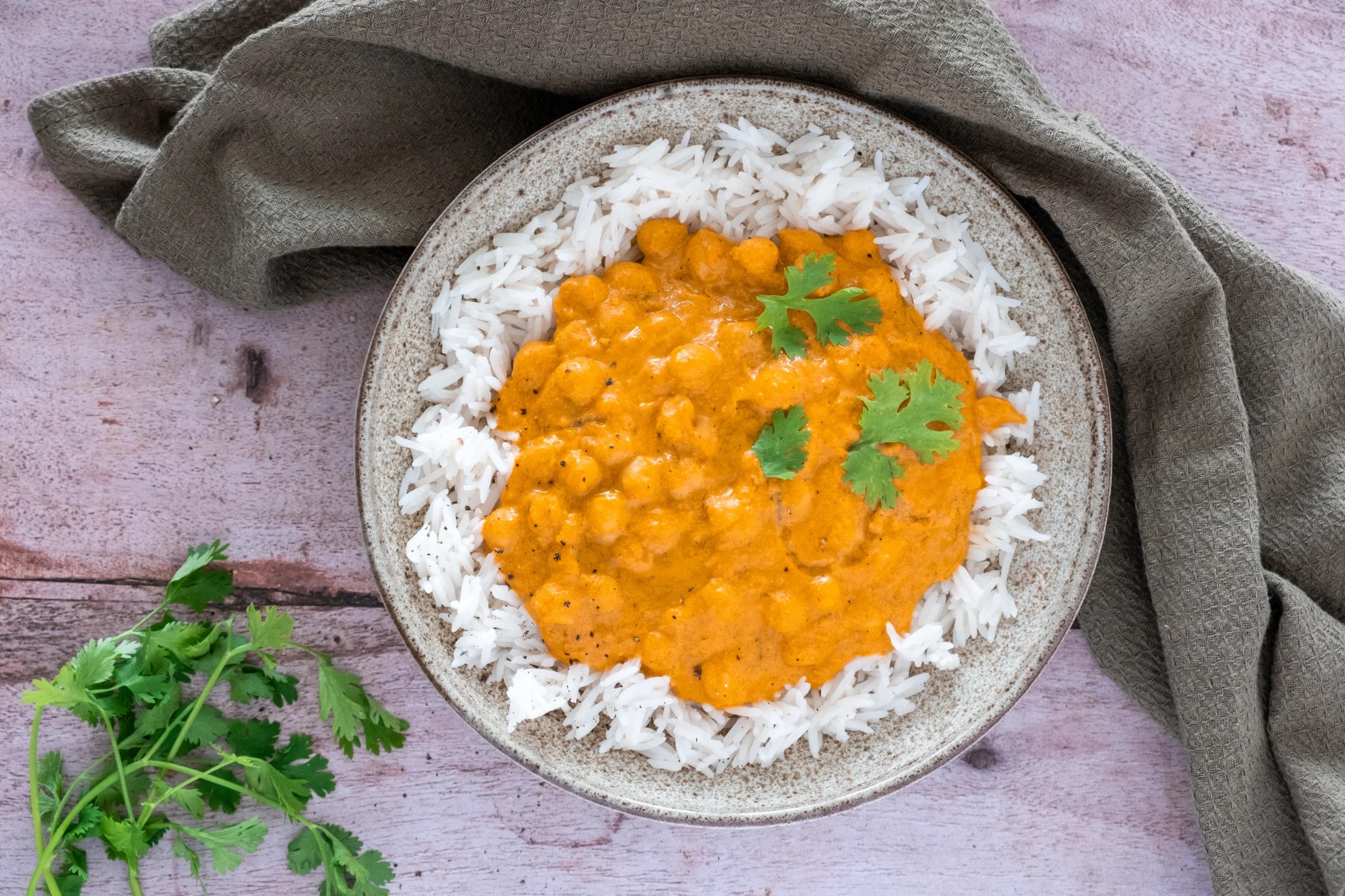 Chickpea Rogan Josh with Basmati Rice