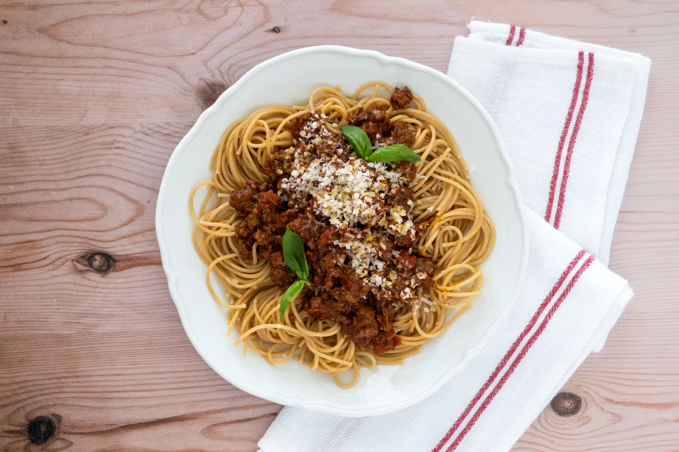 Spaghetti Bolognese with Wholewheat Spaghetti