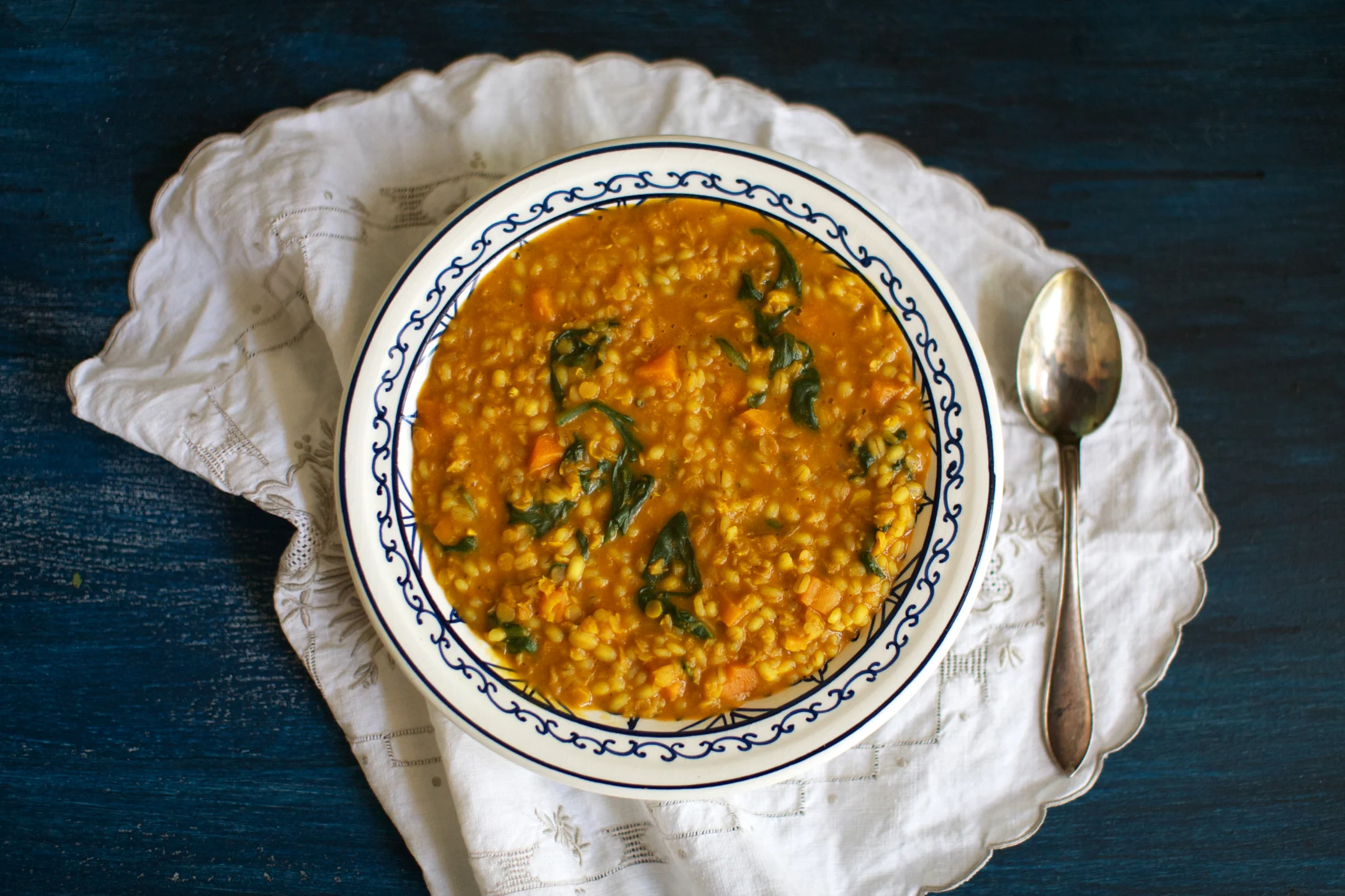 Creamy Lentil and Barley Soup