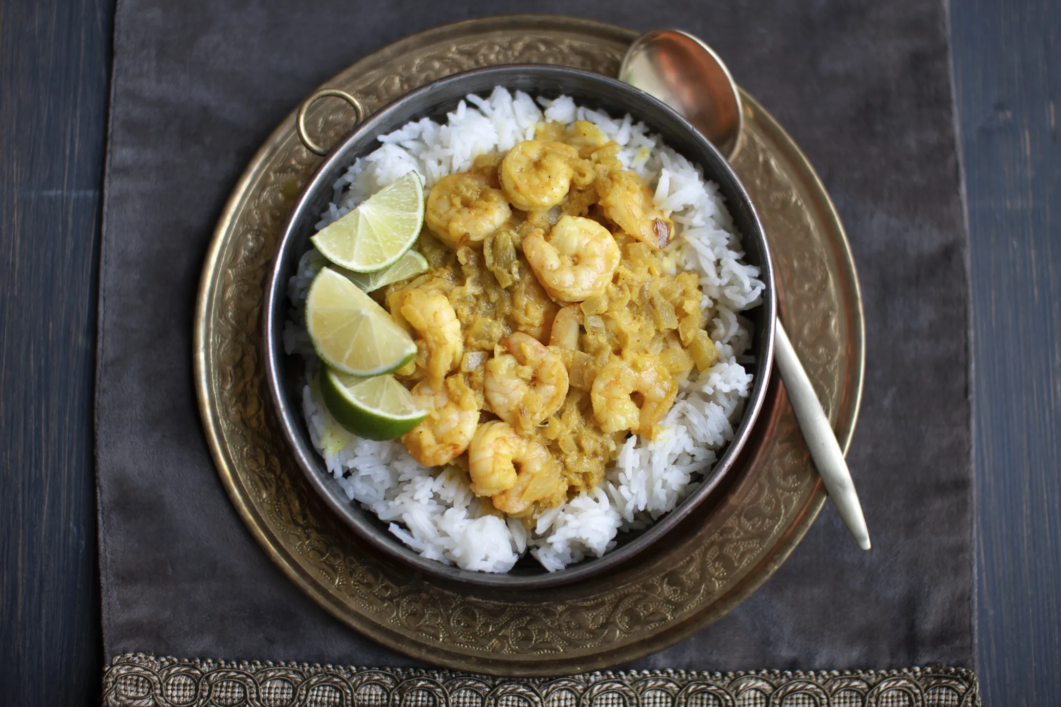 Mild Prawn Korma with Hidden Fruit and Veg