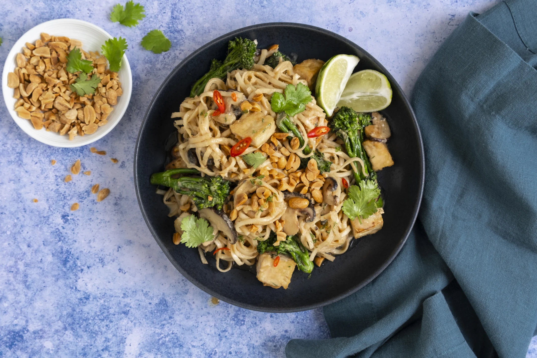 Creamy Peanut and Tofu Noodles