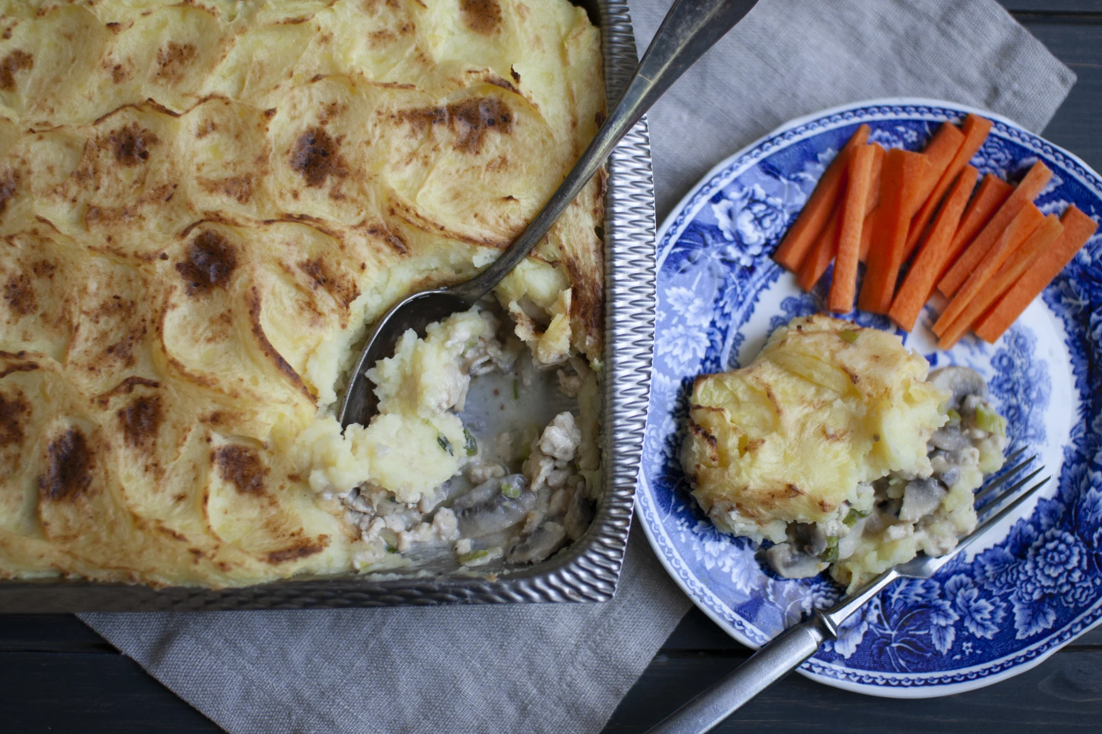 Chicken and Mushroom Cottage Pie