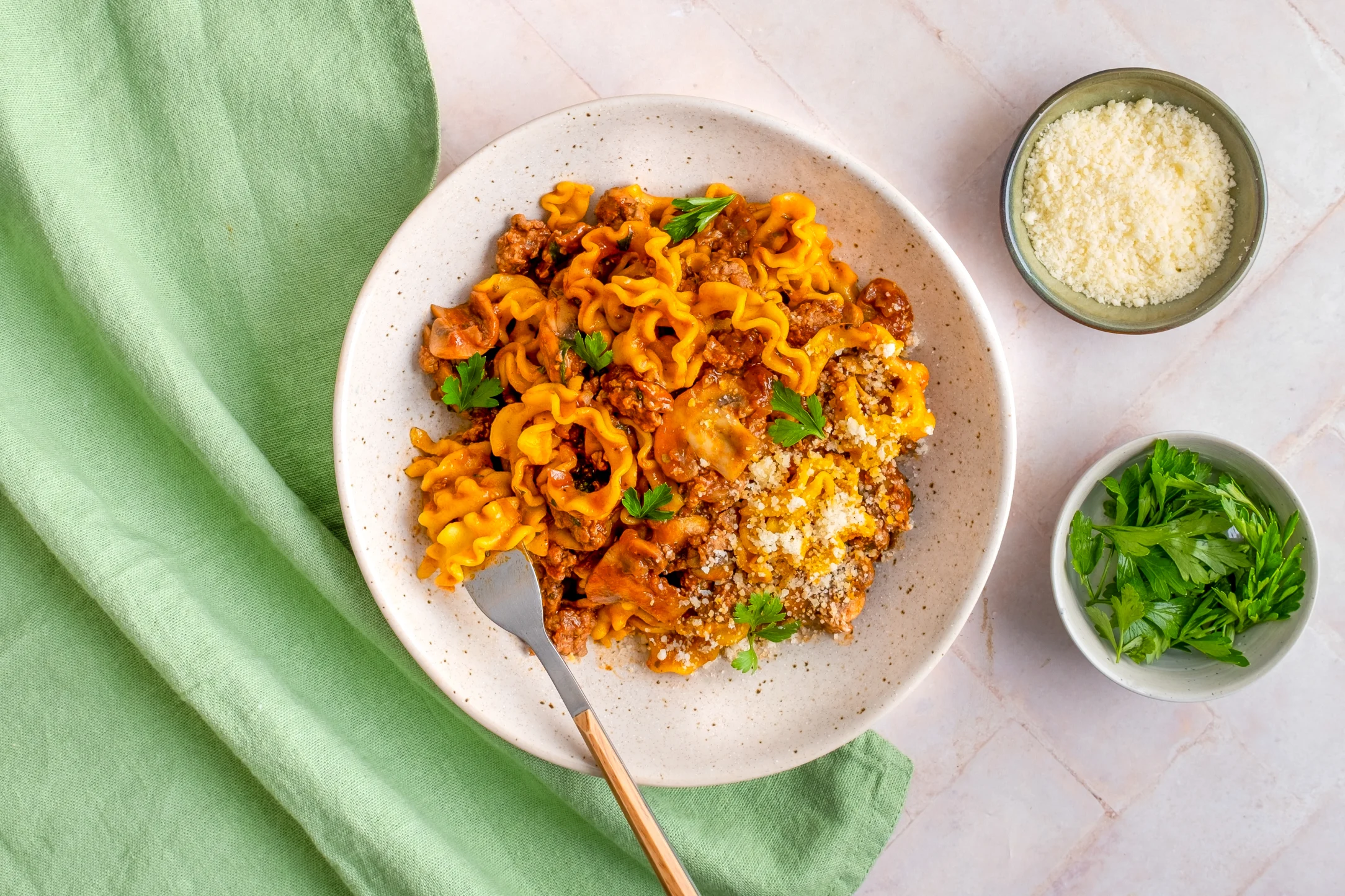 Express: Lamb Ragu and Mafalde Pasta with Pre-prepped Ingredients
