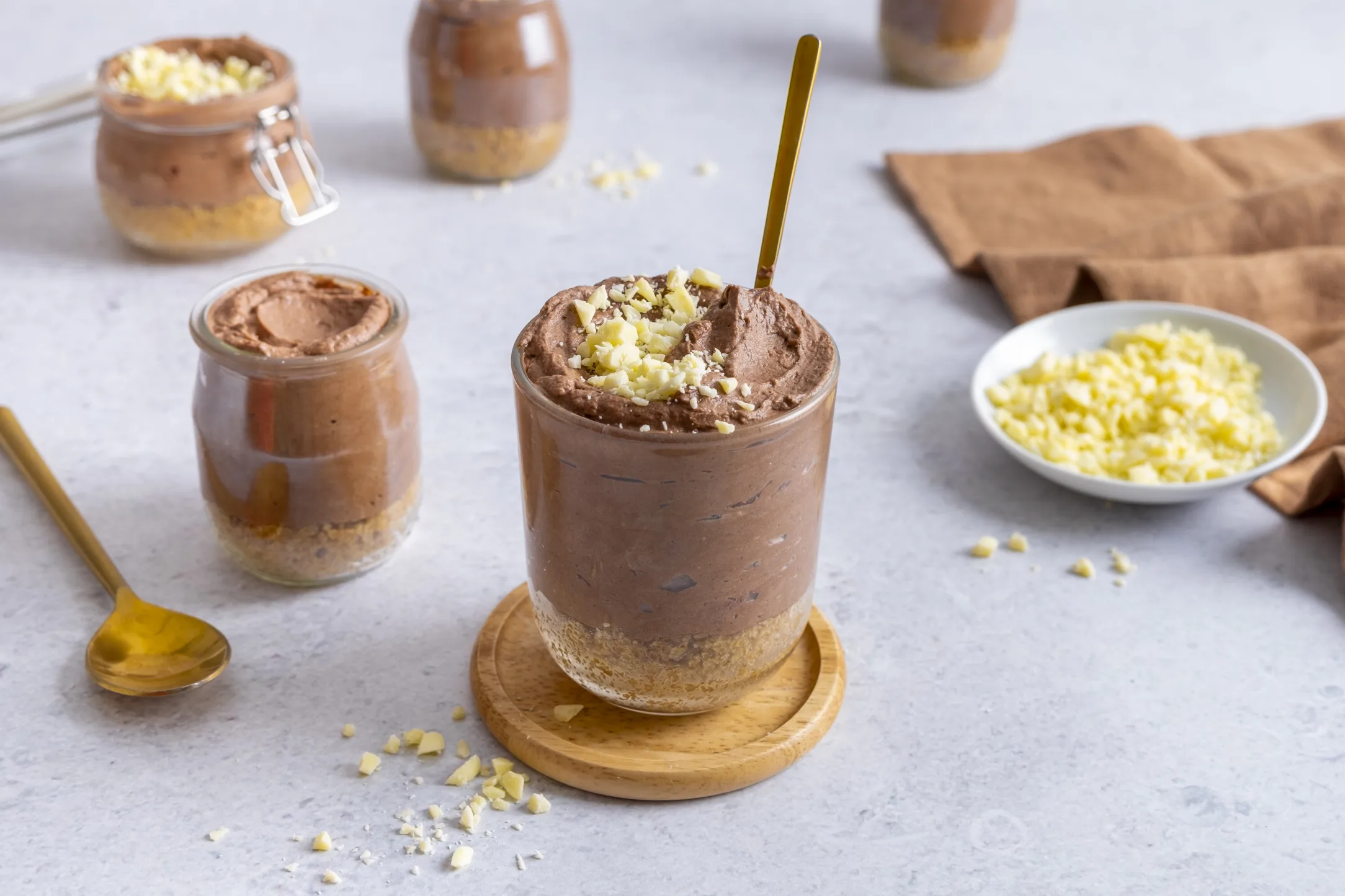 No-Bake Double Belgian Chocolate Cheesecake with Lotus Biscoff Base