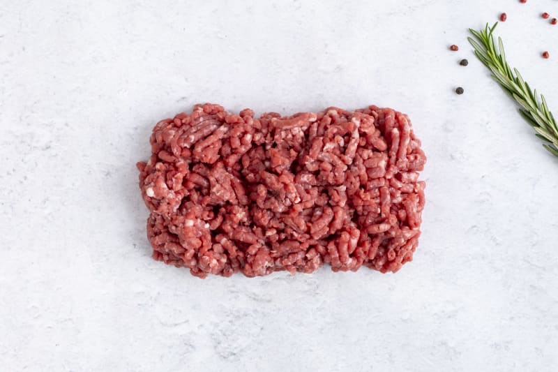 Grass-fed lamb mince, raw