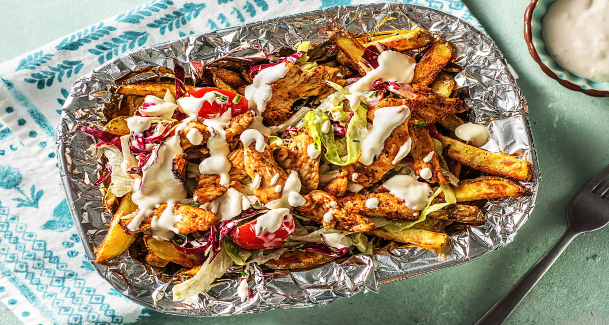 kapsalon met kipgyros recept | hellofresh