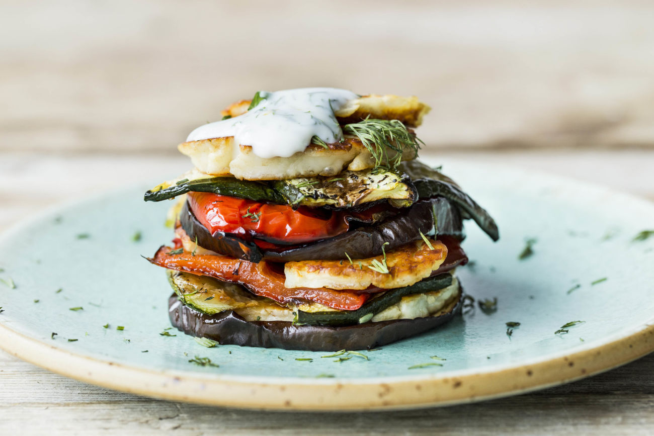 Haloumi & Veggie Stack Recipe HelloFresh