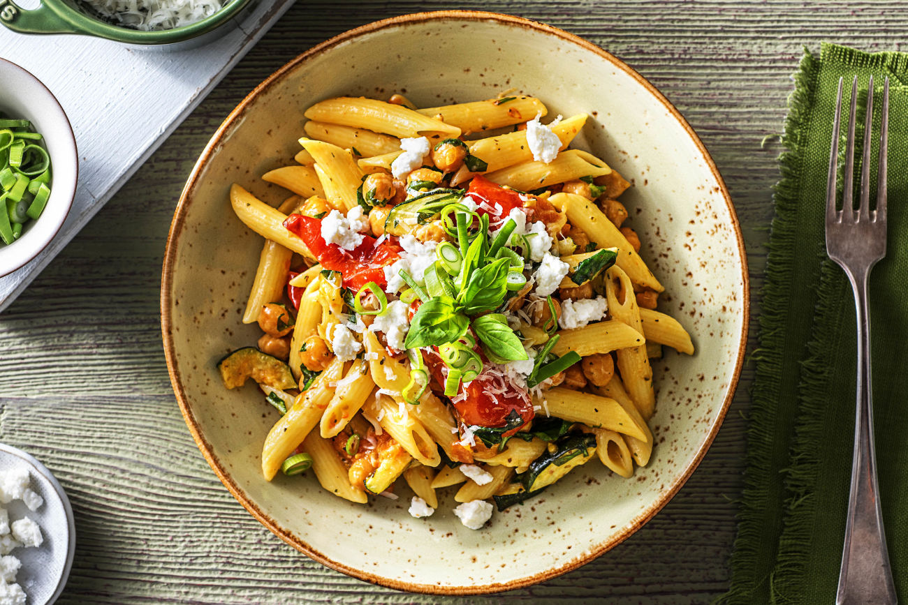 Kickin' Goat Cheese Penne-how to roast chickpeas-HelloFresh