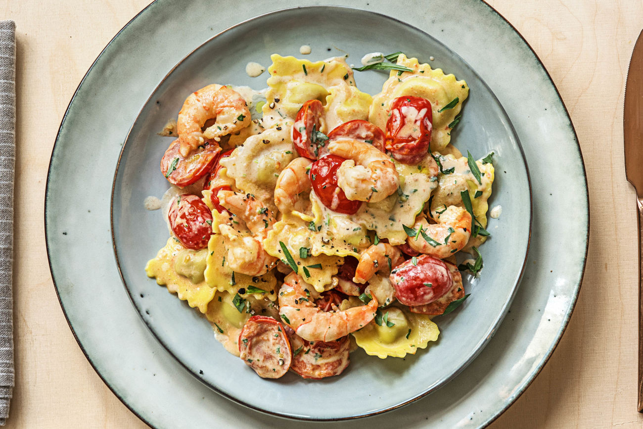 Lobster Ravioli and Shrimp Recipe HelloFresh