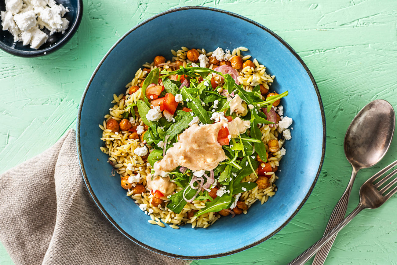 Mediterranean Chickpea Orzo-how to roast chickpeas-HelloFresh