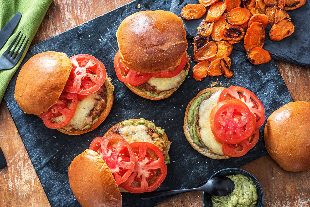 Pesto Turkey Burgers-grilling recipes-HelloFresh