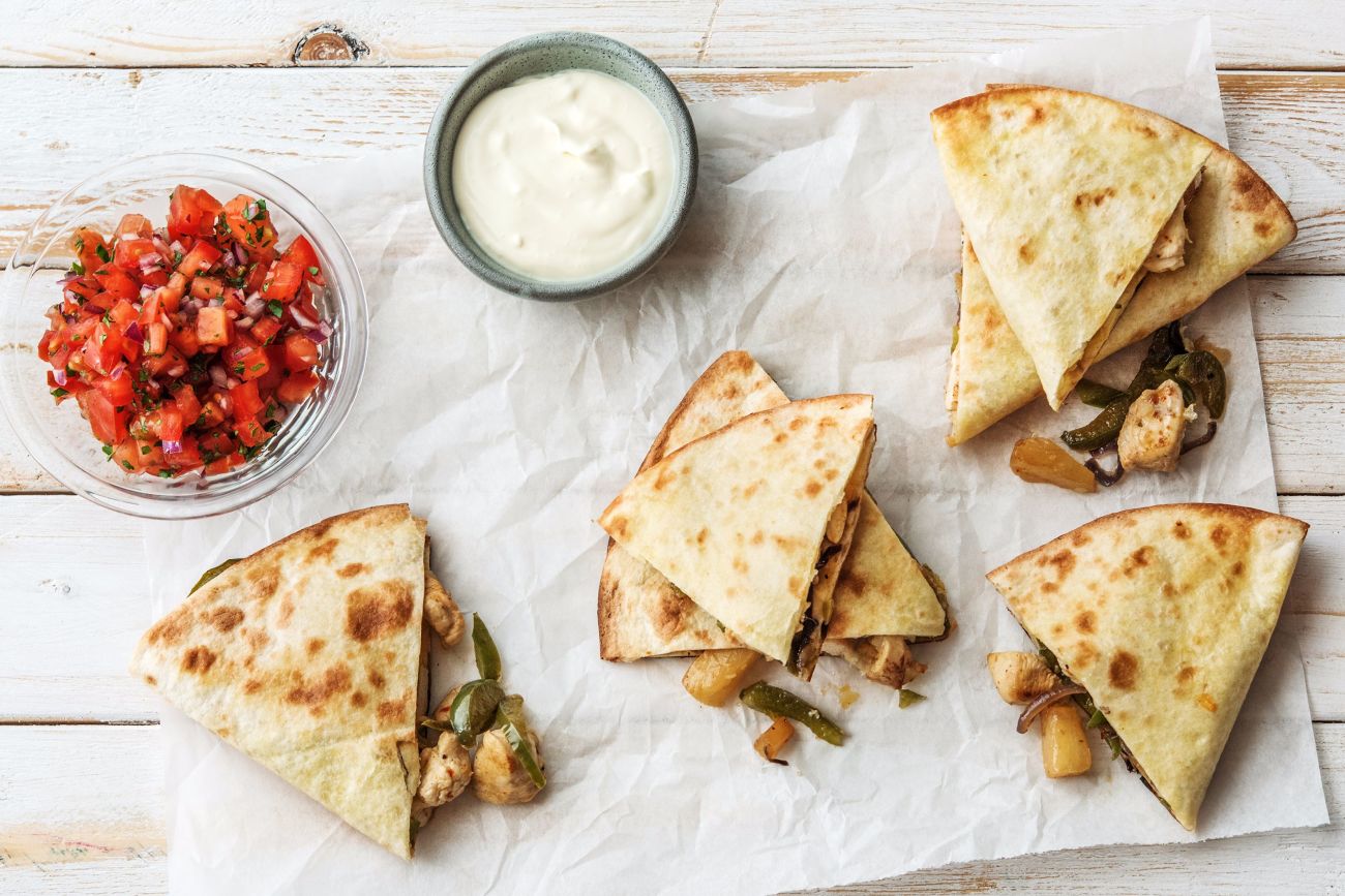 Chicken Pineapple Quesadillas Recipe | HelloFresh