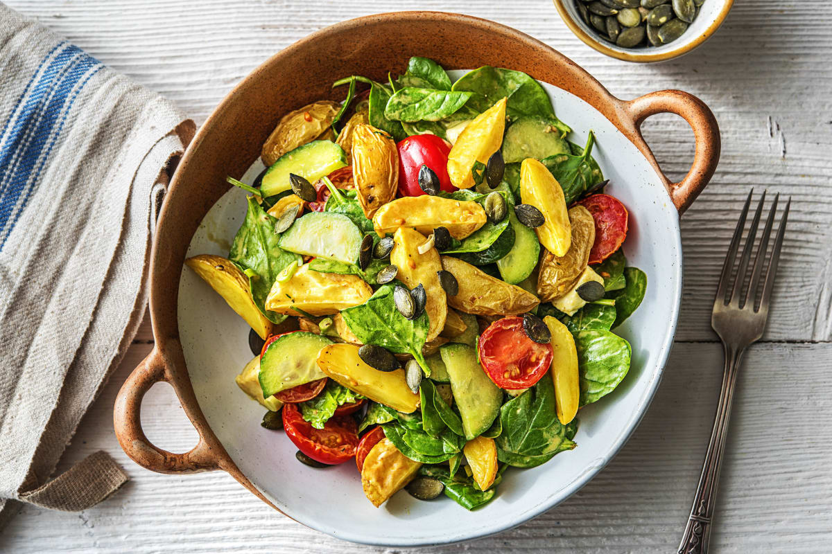 Köstlicher Babyspinat Salat Mit Salzkapern Und Dirndl Balsam