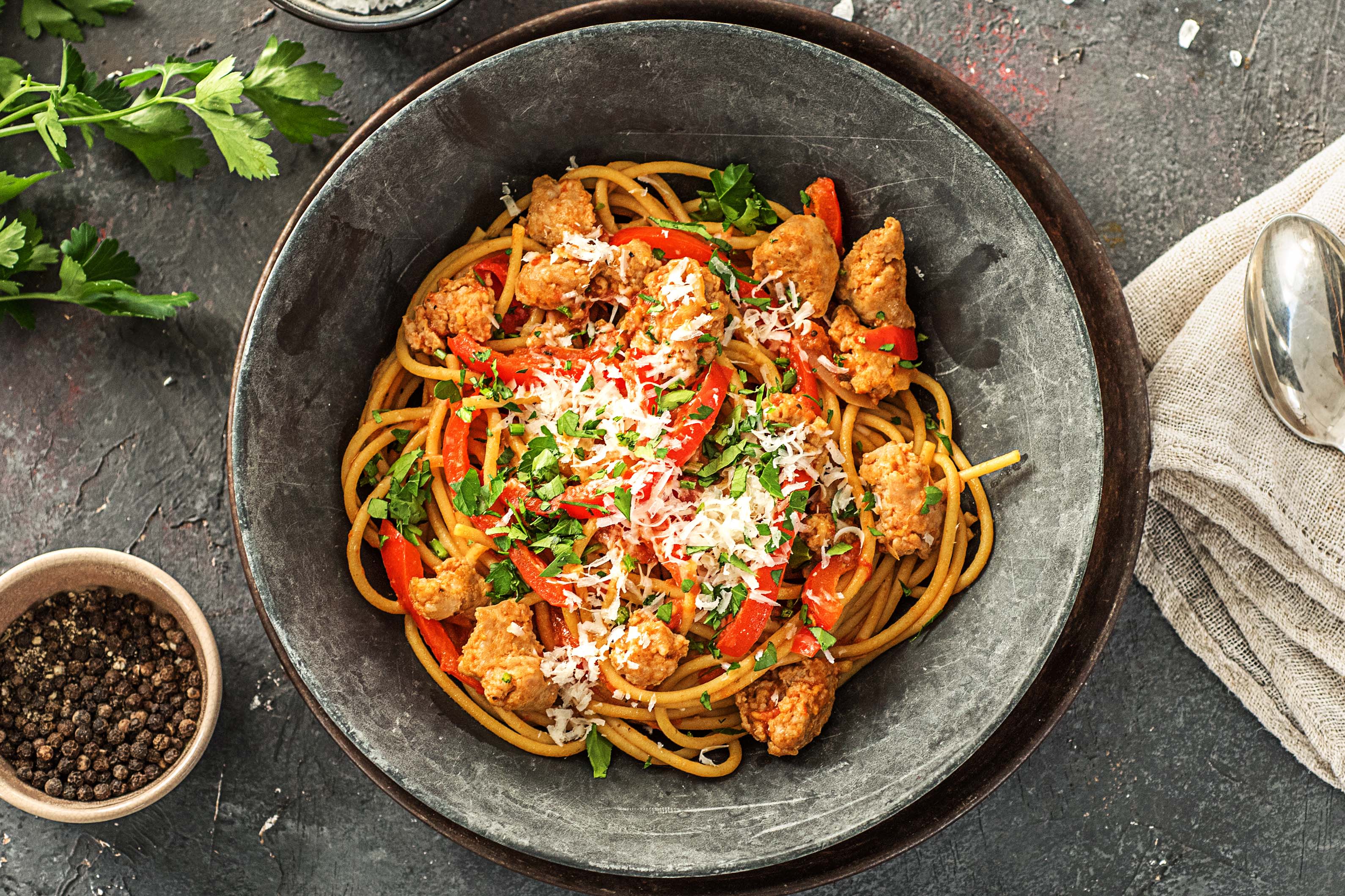 Sauce for spaghetti and its invaluable palatability Sauce for spaghetti and its invaluable palatability