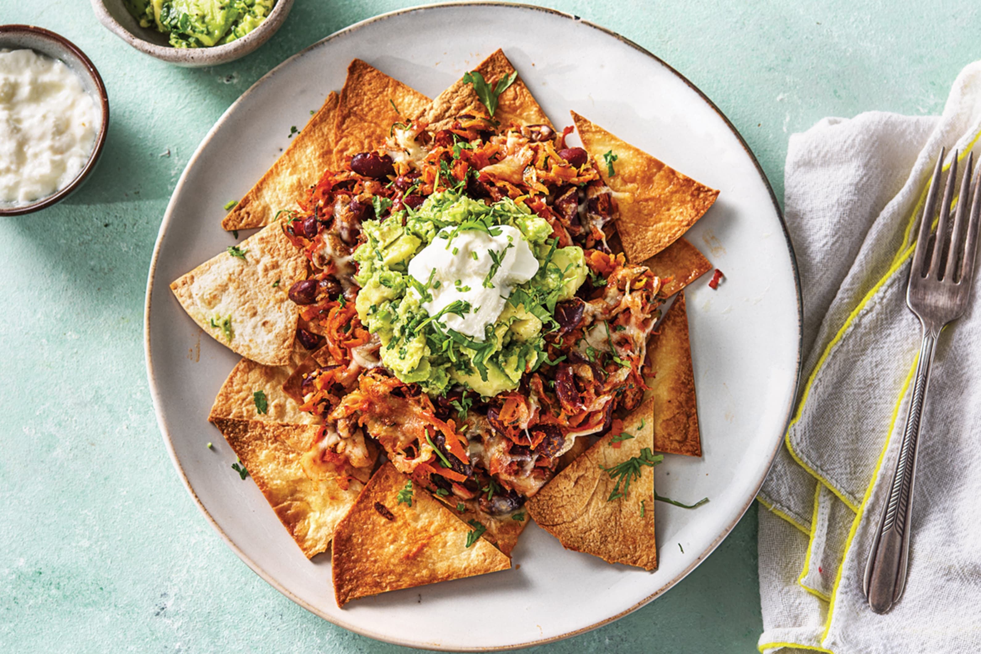 Speedy Mexican Bean Nachos Recipe HelloFresh