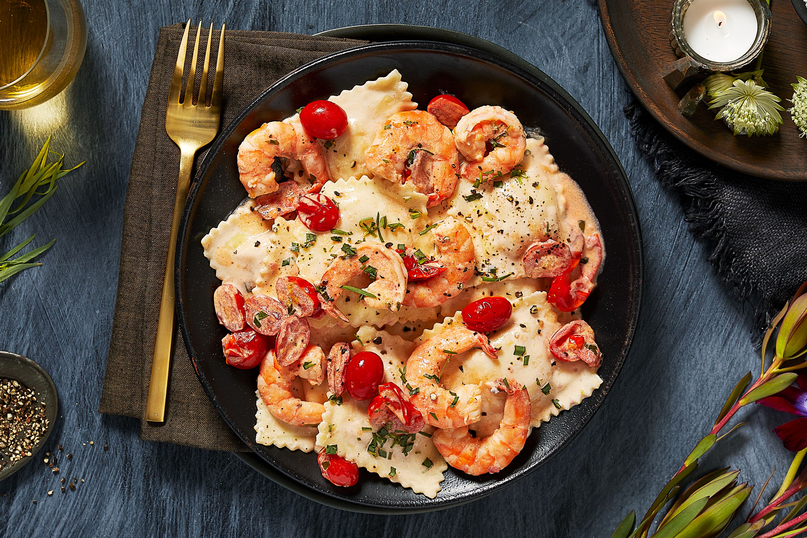 HelloFresh-holiday recipes-Lobster-Ravioli-Shrimp