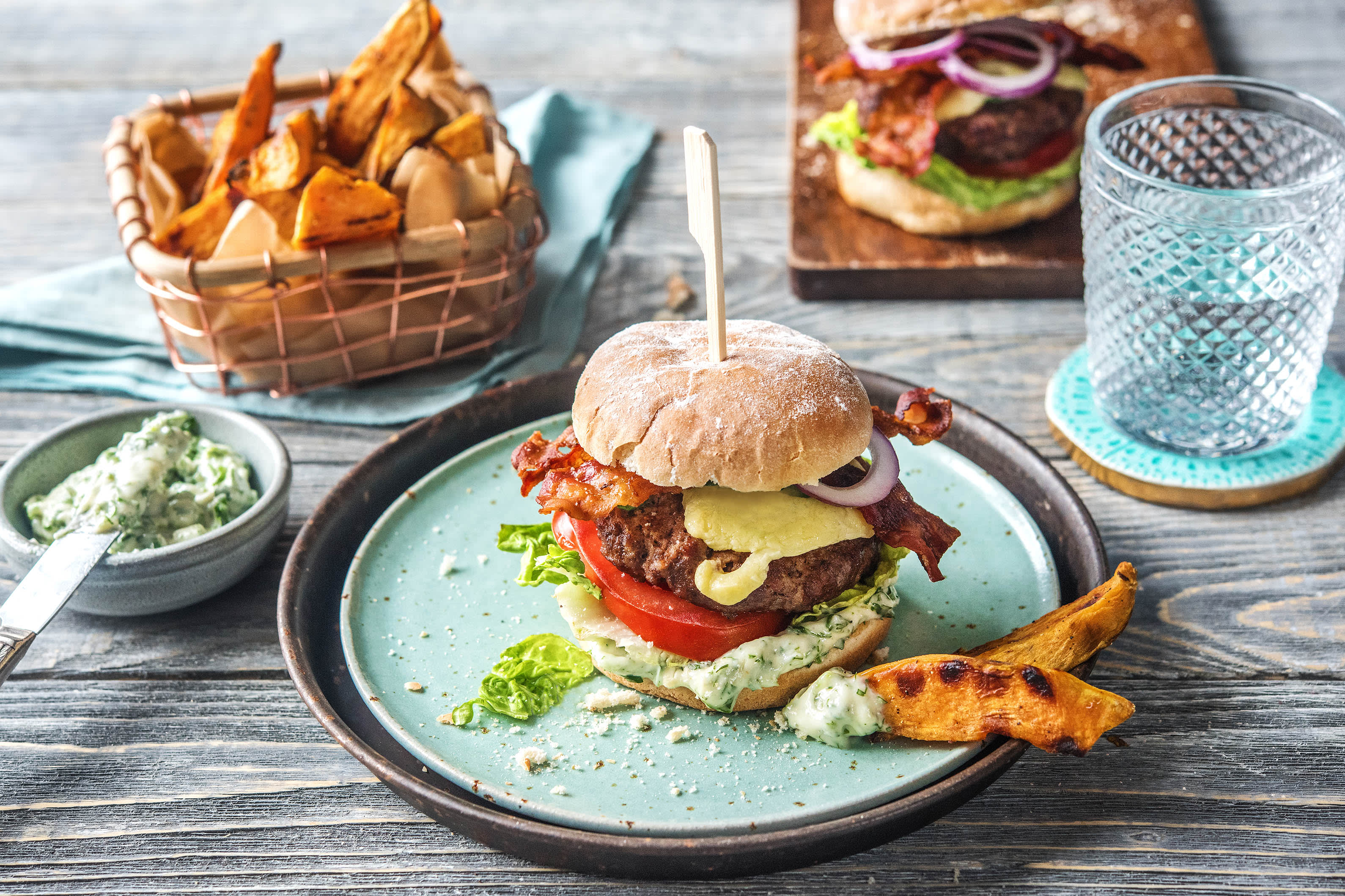 American BeefBurger mit Bacon Rezept HelloFresh