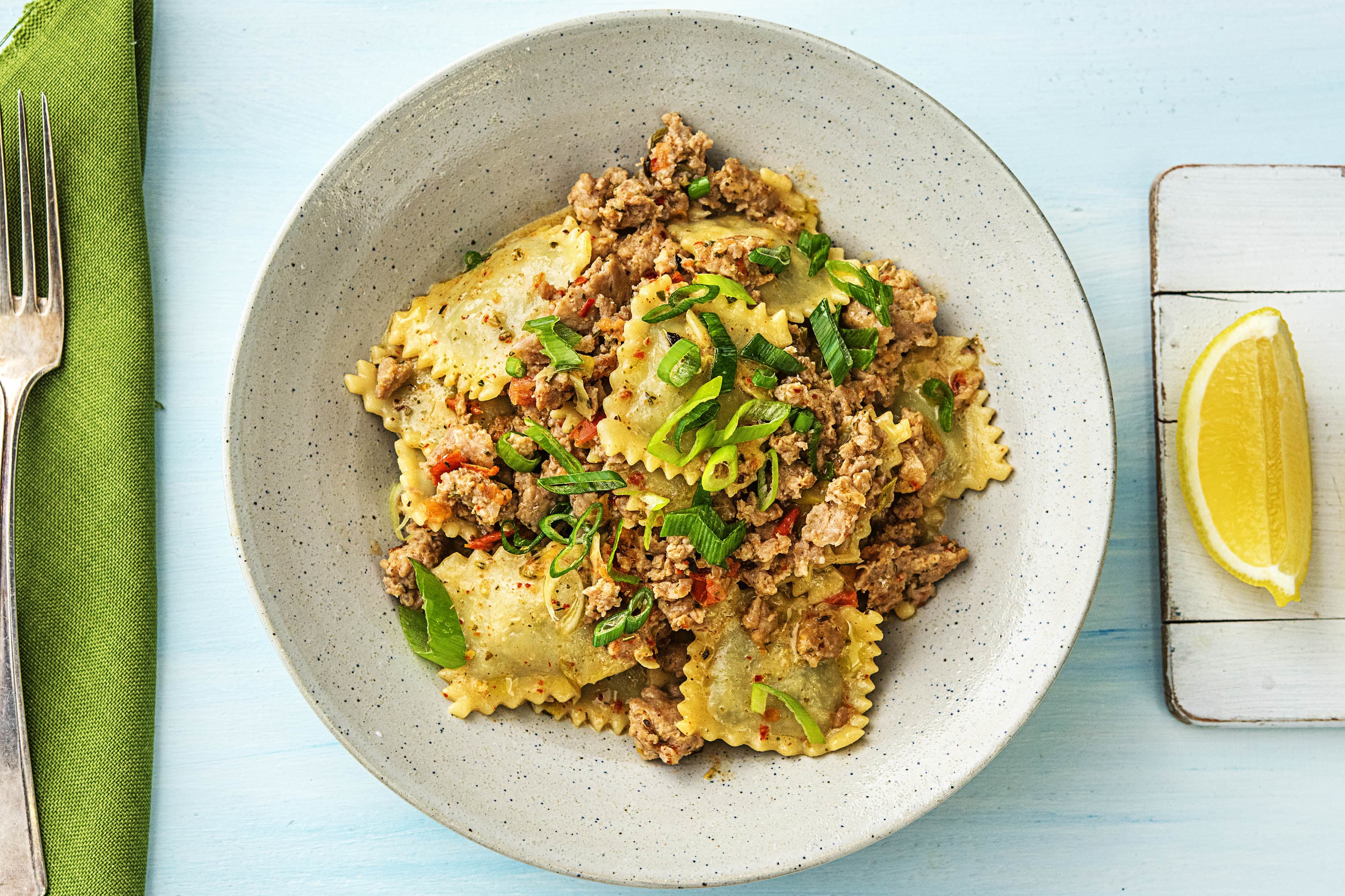 Speedy Spinach Ricotta Ravioli Recipe | HelloFresh