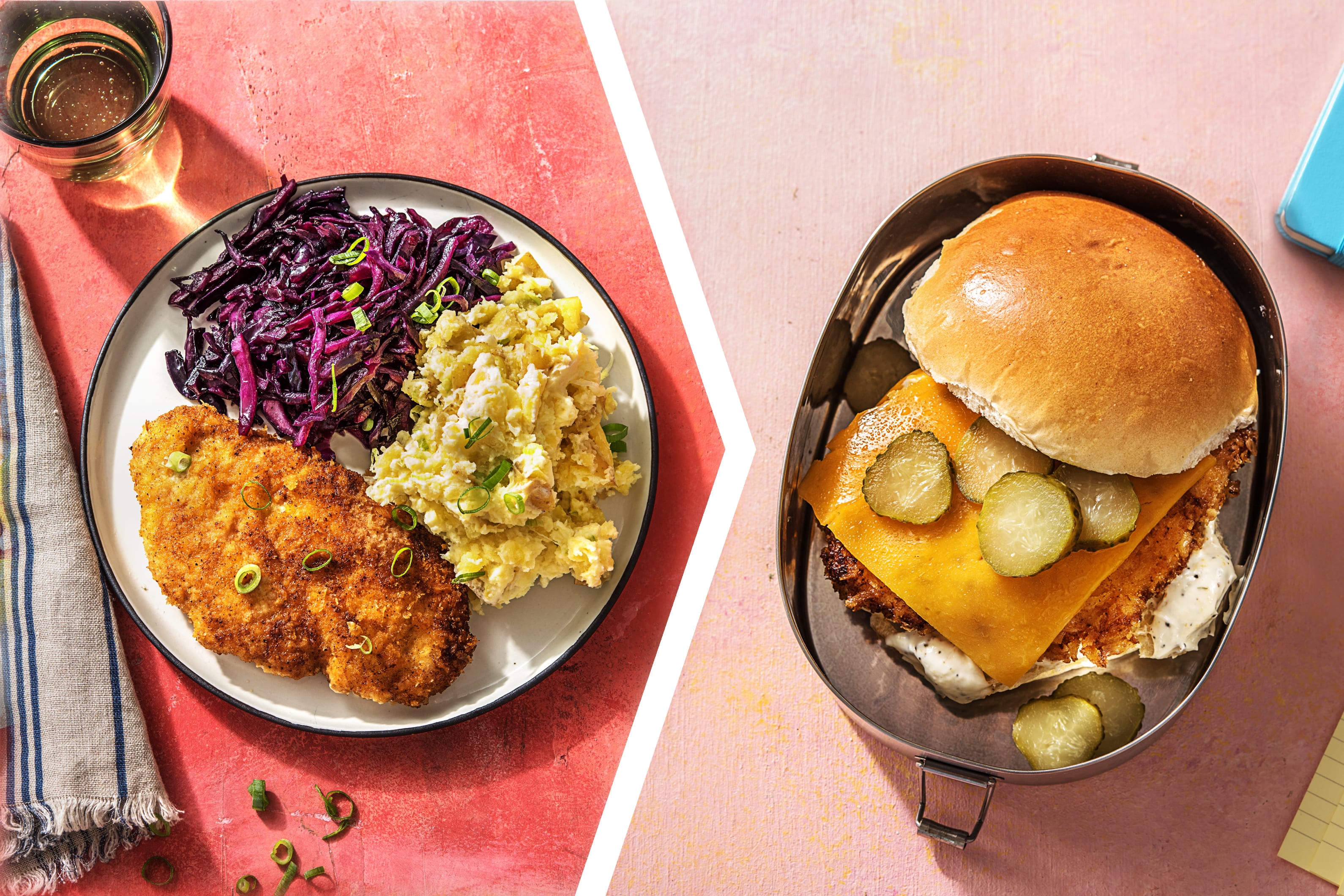 easy chicken dinner-Chicken-Schnitzel-dinner-BBQ-chicken-sandwich-lunch-HelloFresh