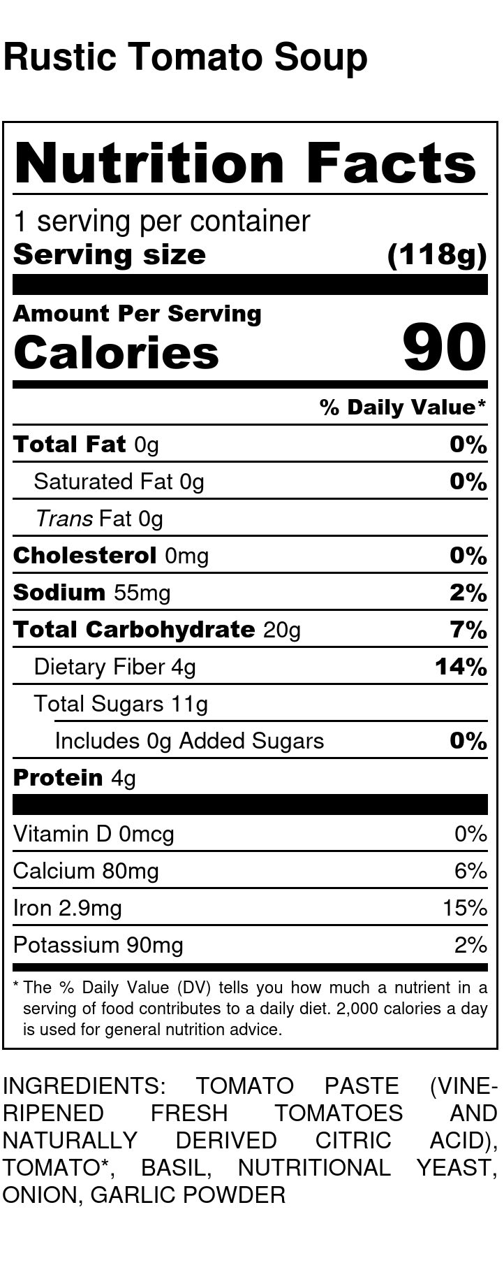 Rustic Tomato Soup Organic Baby Food