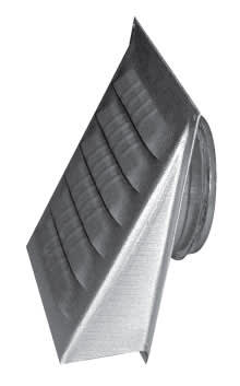 Ytterveggskappe 125Ø galv.