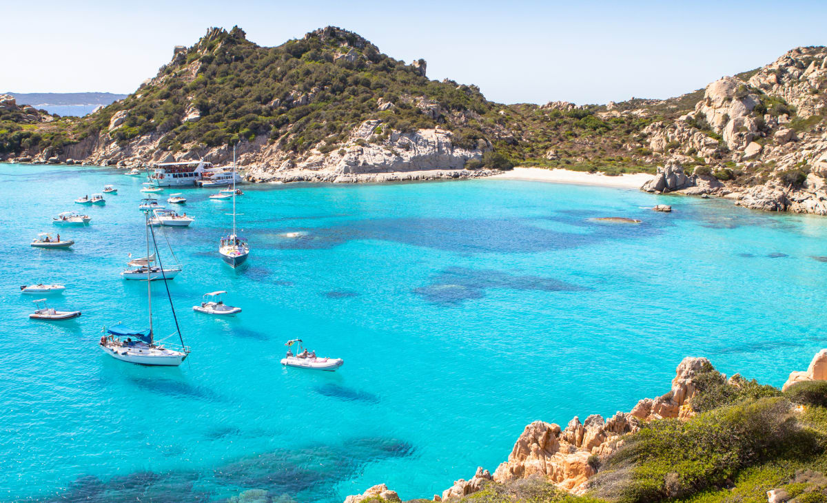 La Maddalena anchorage Sardinia