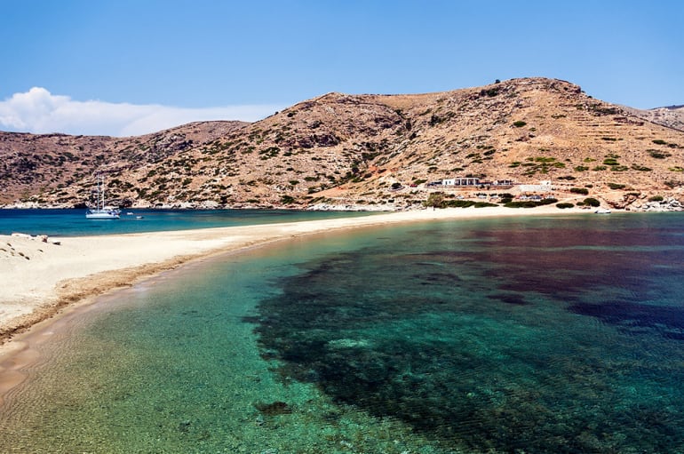 Kolona Beach on Kythnos Island Cyclades | Helm