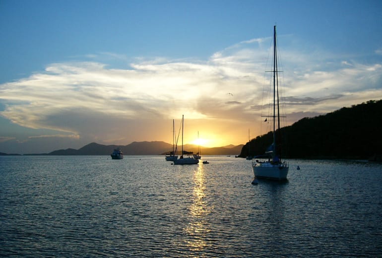 Day-2.Enjoy-Carribean-sunset-on-board-from-Norman-Islandjpg