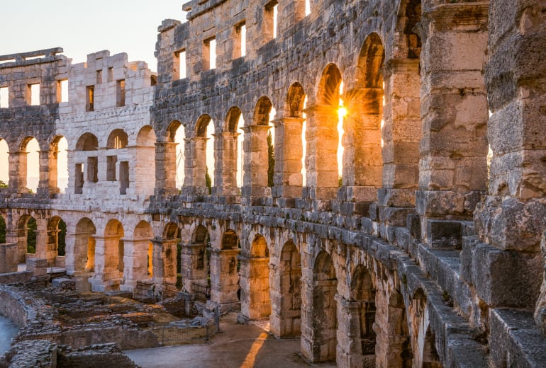 Roman Ampitheatre Pula Sailing Holidays | Helm