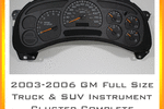 2003-2006 GM Full Size Cluster Complete Rebuild