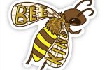 Bee Kind Yellow Bee Sticker
