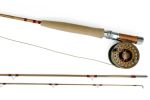 Deluxe Metolius 7' 6" 5-wt Medium Action Bamboo Fly Rod, Reel, and Line Outfit