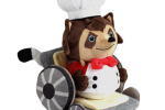 Overcooked Raccoon Chef Plush and Pin