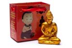 Meditatie boeddha in tasje met kaartje