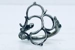 Anello Artigianale “CHIAVE TRIFOGLIO ARGENTO 925” Realizzato con Antica Chiave in Argento
