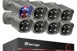 Techage 4K POE Camera System Support Vehicle Human detection