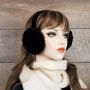 Black Shearling Earmuffs