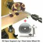 EZ Open Segment Tail Stock Jig w/ Index Wheel & Locking Post Kit