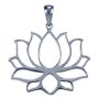 Zilver hanger Lotus groot
