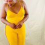 Miss Goodie Jumpsuit| Mustard