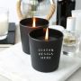 10 oz Matte Black Candle Package With Logo